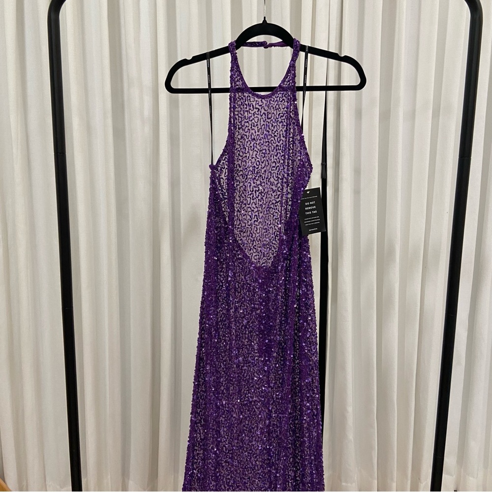 Retrofete Clarisse Sheer Sequin Dress - Picture 2 of 8